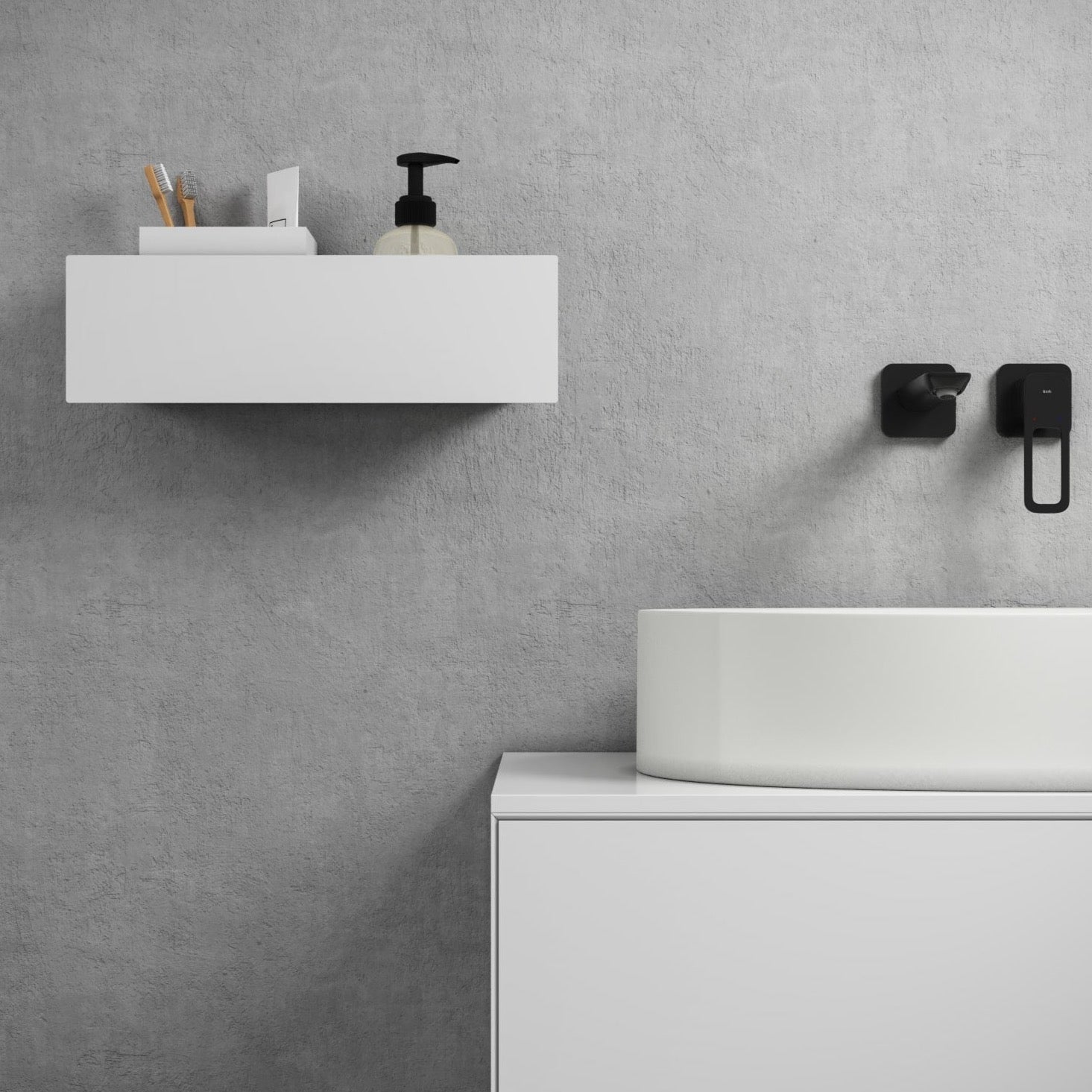 Vienna – Mensola piccola con porta oggetti - Arredo bagno – Remus Design