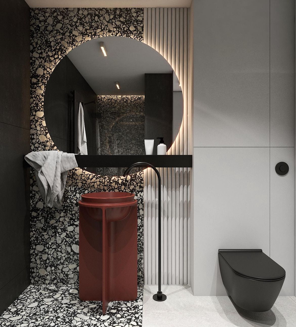 Dubai – Mensola porta oggetti da parete - Arredo bagno – Remus Design